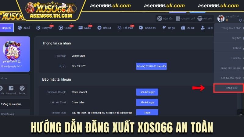 Cách đăng xuất để bảo vệ tài khoản