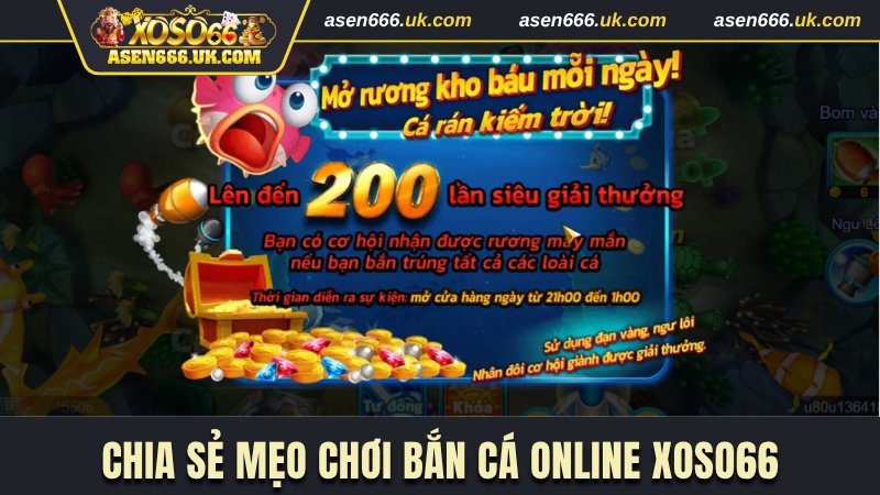 Chia sẻ mẹo chơi bắn cá online Xoso66