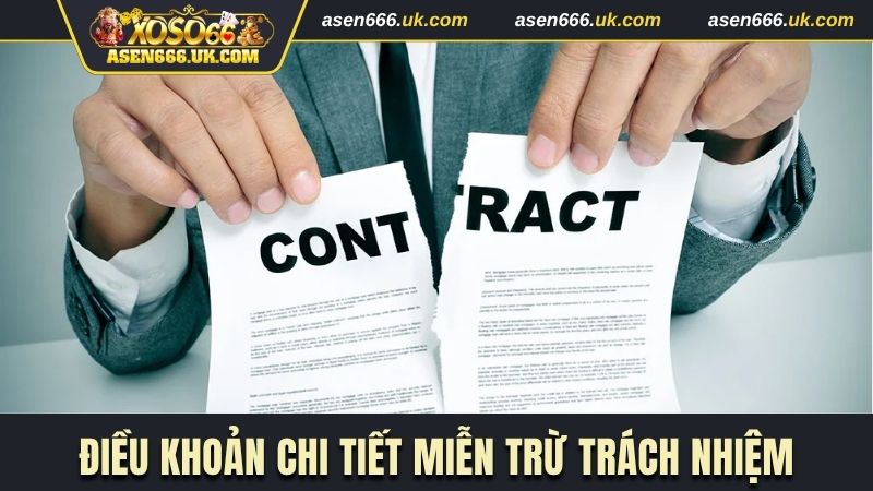 Điều khoản chi tiết miễn trừ trách nhiệm
