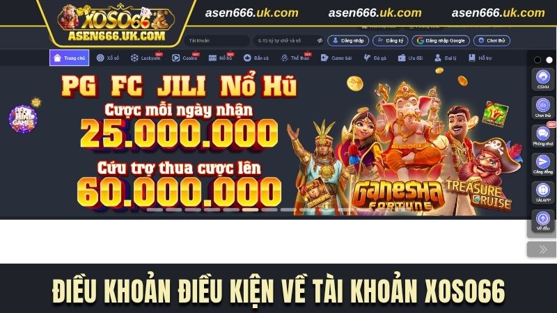 Điều khoản điều kiện về tài khoản đăng ký tại nhà cái