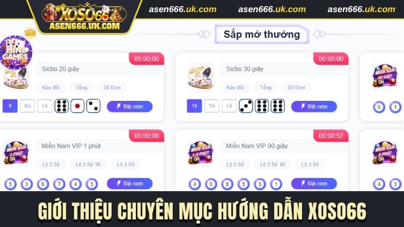 Giới thiệu chuyên mục hướng dẫn Xoso66