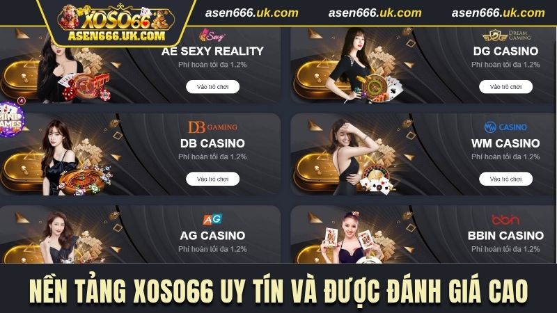 Nền tảng Xoso66 uy tín và được đánh giá cao