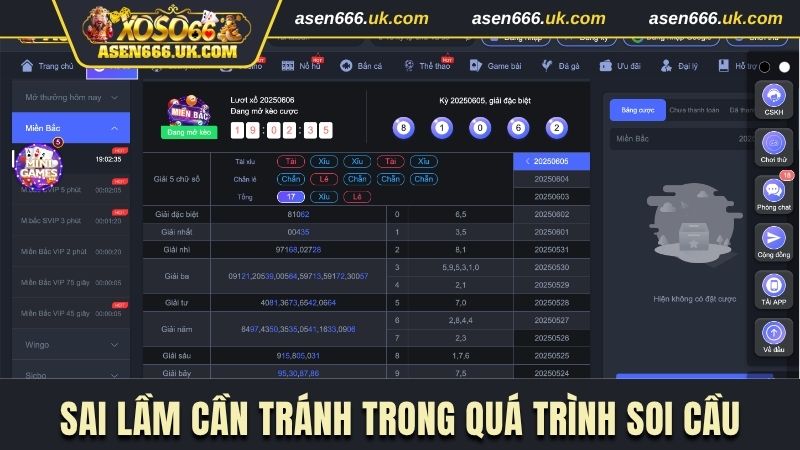 Sai lầm cần tránh trong quá trình soi cầu