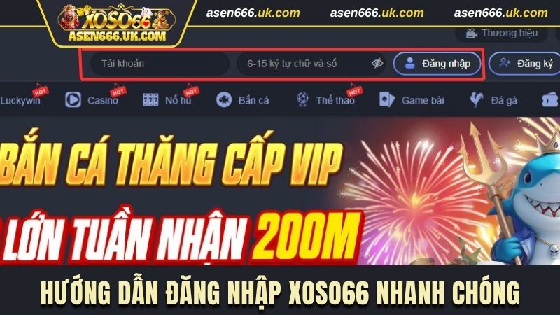 Thao tác đăng nhập Xoso66 qua 3 bước nhanh chóng