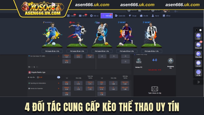 Top 4 đối tác uy tín cung cấp kèo cho nhà cái